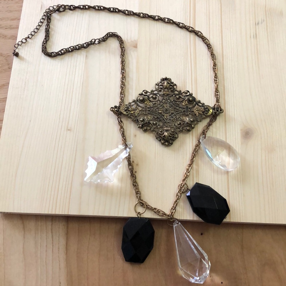 Chunky Charm Statement Necklace - image 1